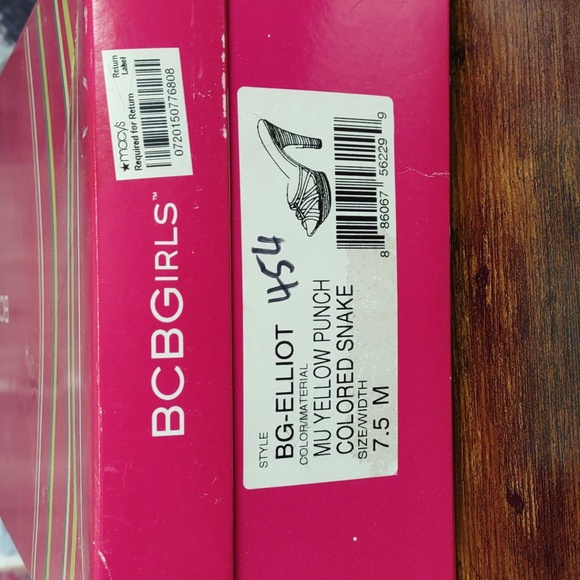 BCBGirls "Elliot" Multi Color Strappy Snakeskin Stiletto Slides - Picture 14 of 14